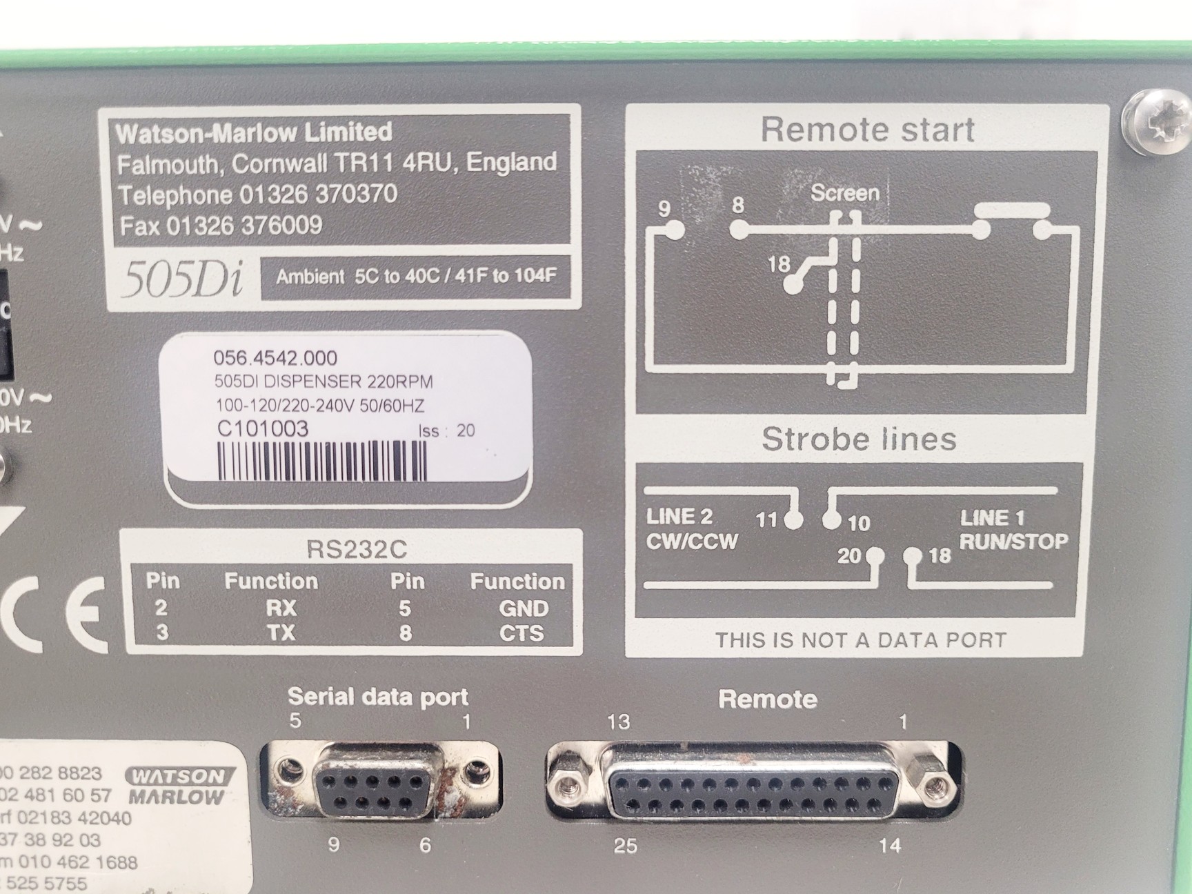 Image of Watson Marlow 505Di Peristaltic Pump W/ 16 Channel 8 Roller Attachment