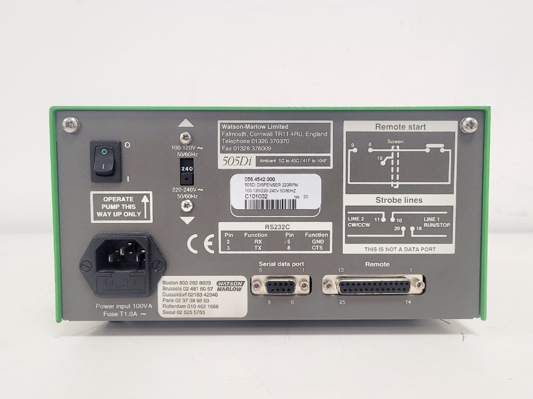 Image of Watson Marlow 505Di Peristaltic Pump w/ 16 Channel 8 Roller Attachment
