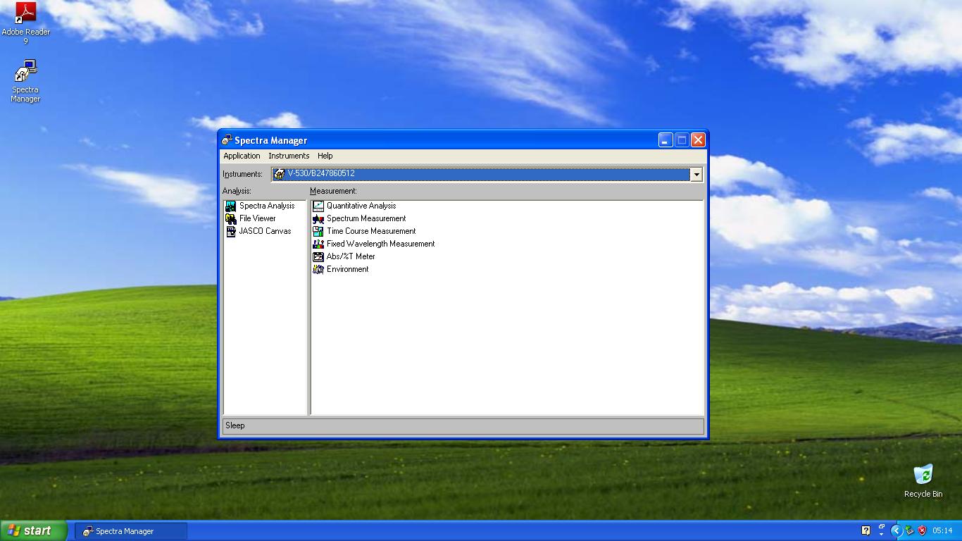 Image of Jasco V-530 UV VIS Spectrophotometer W/ HP Laptop and Software Lab