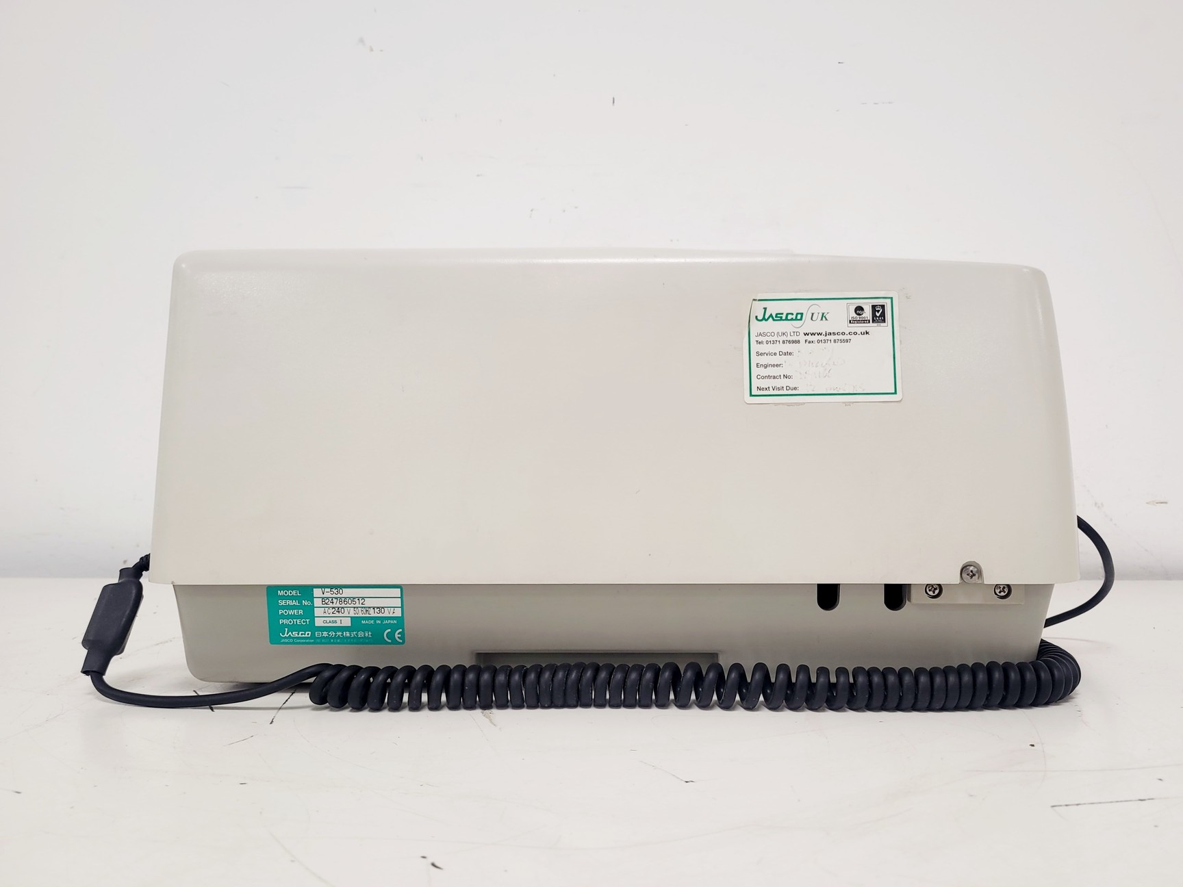 Image of Jasco V-530 UV VIS Spectrophotometer W/ HP Laptop and Software Lab