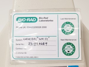 Thumbnail image of Bio-Rad ChemiDoc MP Imaging System Universal Hood III w/ Image Lab Software