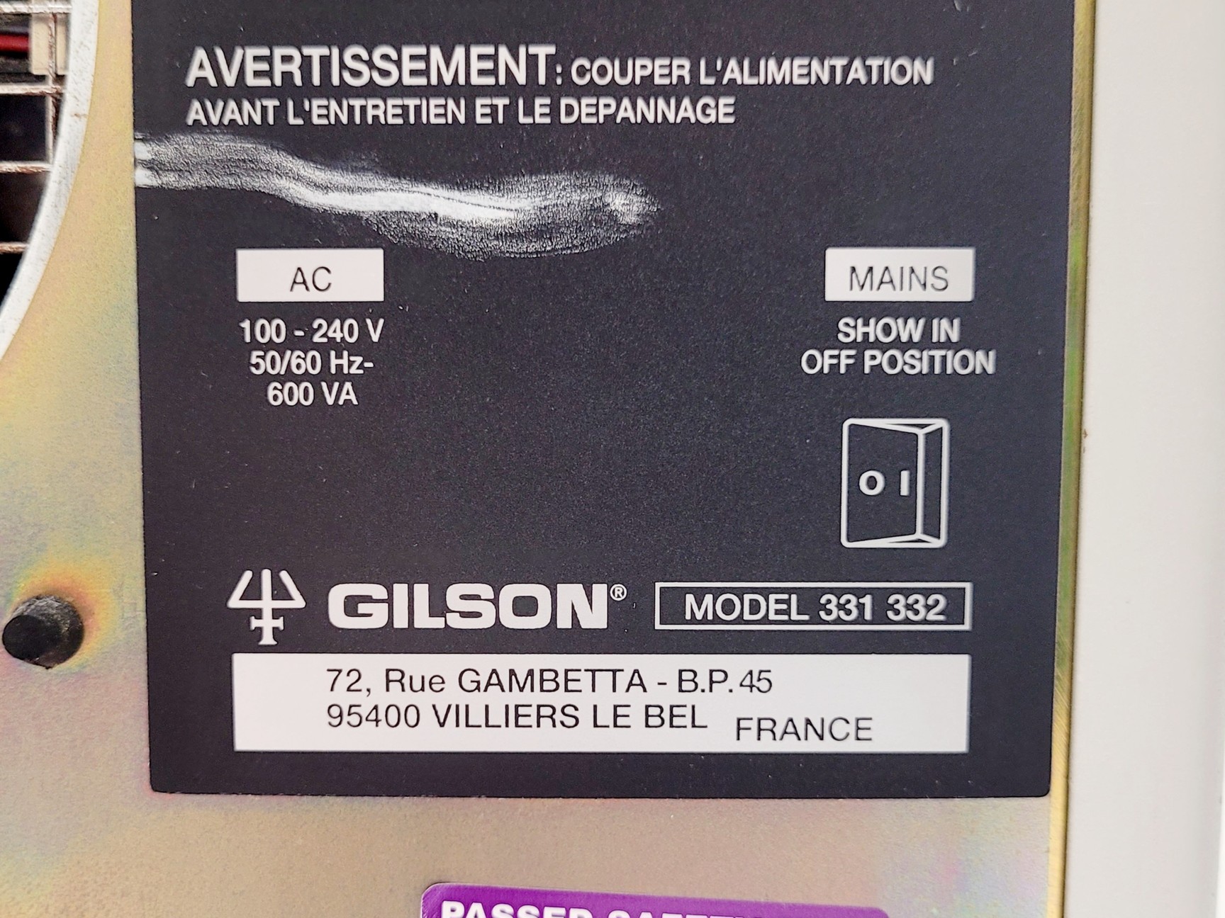 Image of Gilson HPLC 331 Pump HPLC Chromatography Lab