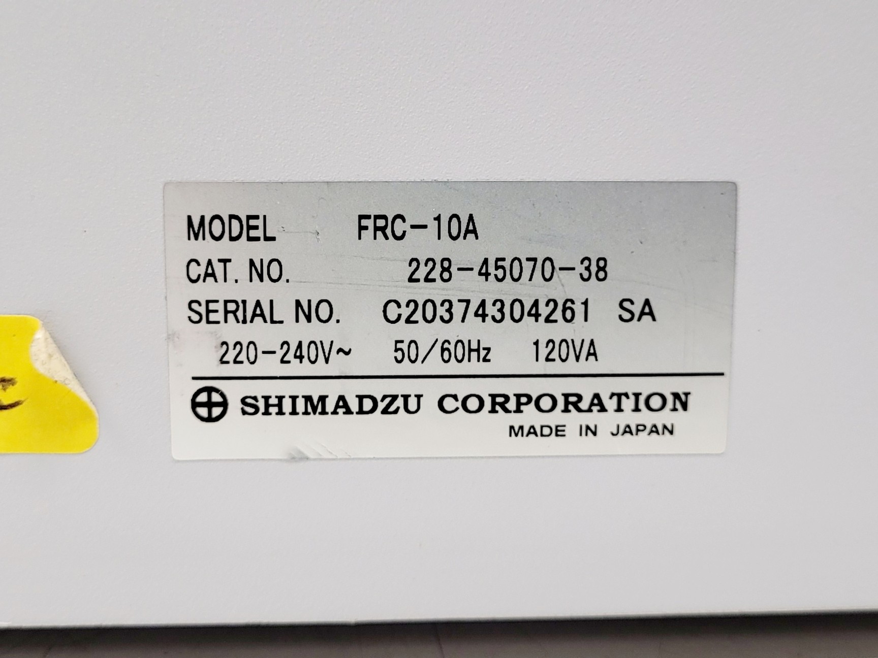 Image of Shimadzu FRC-10A Fraction Collector W/ Shimadzu CBM-20A Communications Module 