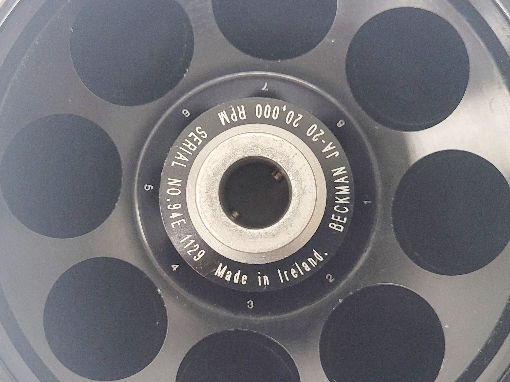 Image of BECKMAN JA-20 Fixed Angle Rotor 20000RPM Lab