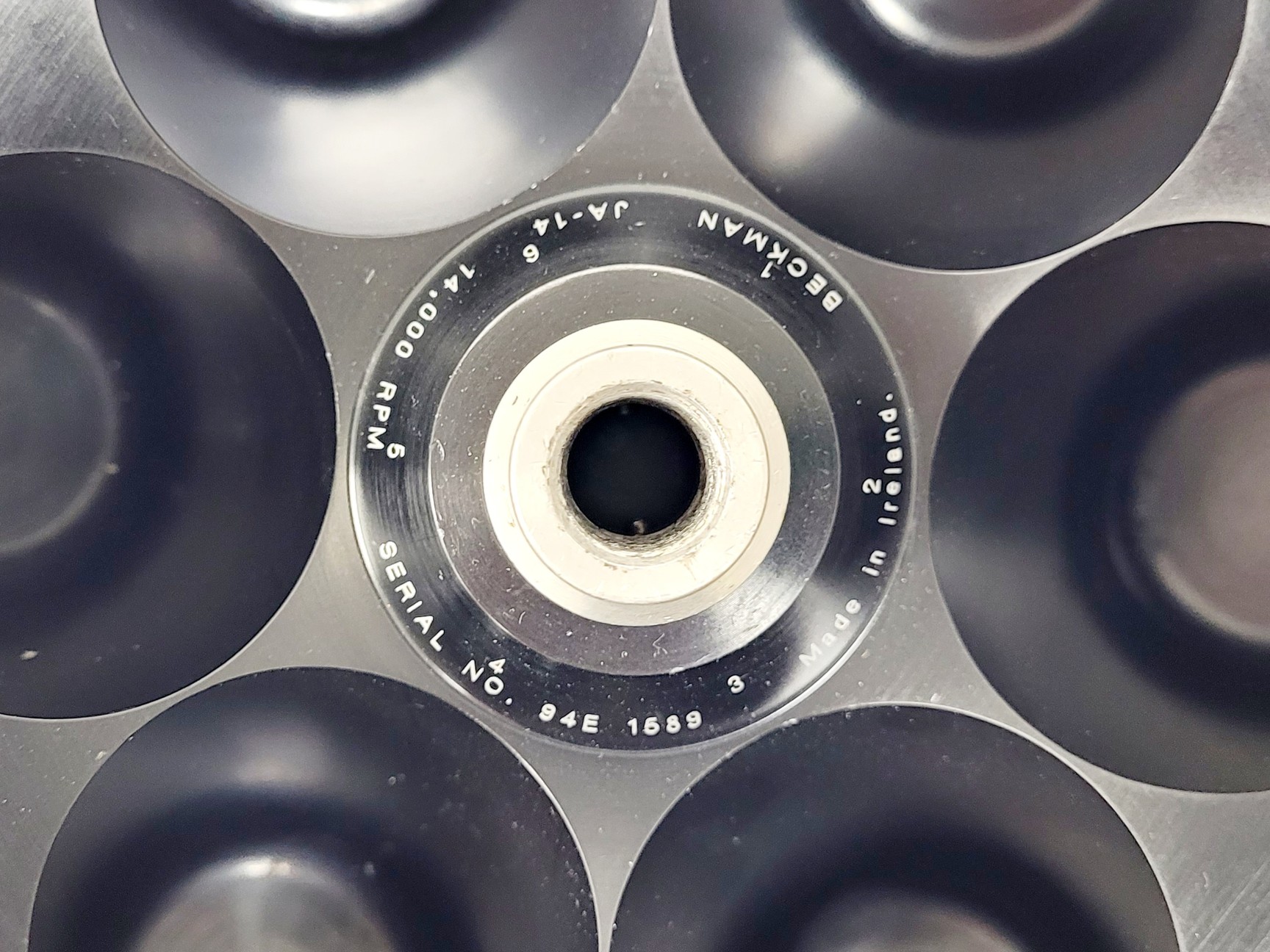 Image of Beckman JA-14 Fixed Angle Rotor 14000rpm Lab