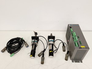 Thumbnail image of Pacific Scientific SC750 Servo Drive w/ 2 x R21GMNA Brushless Servomotor