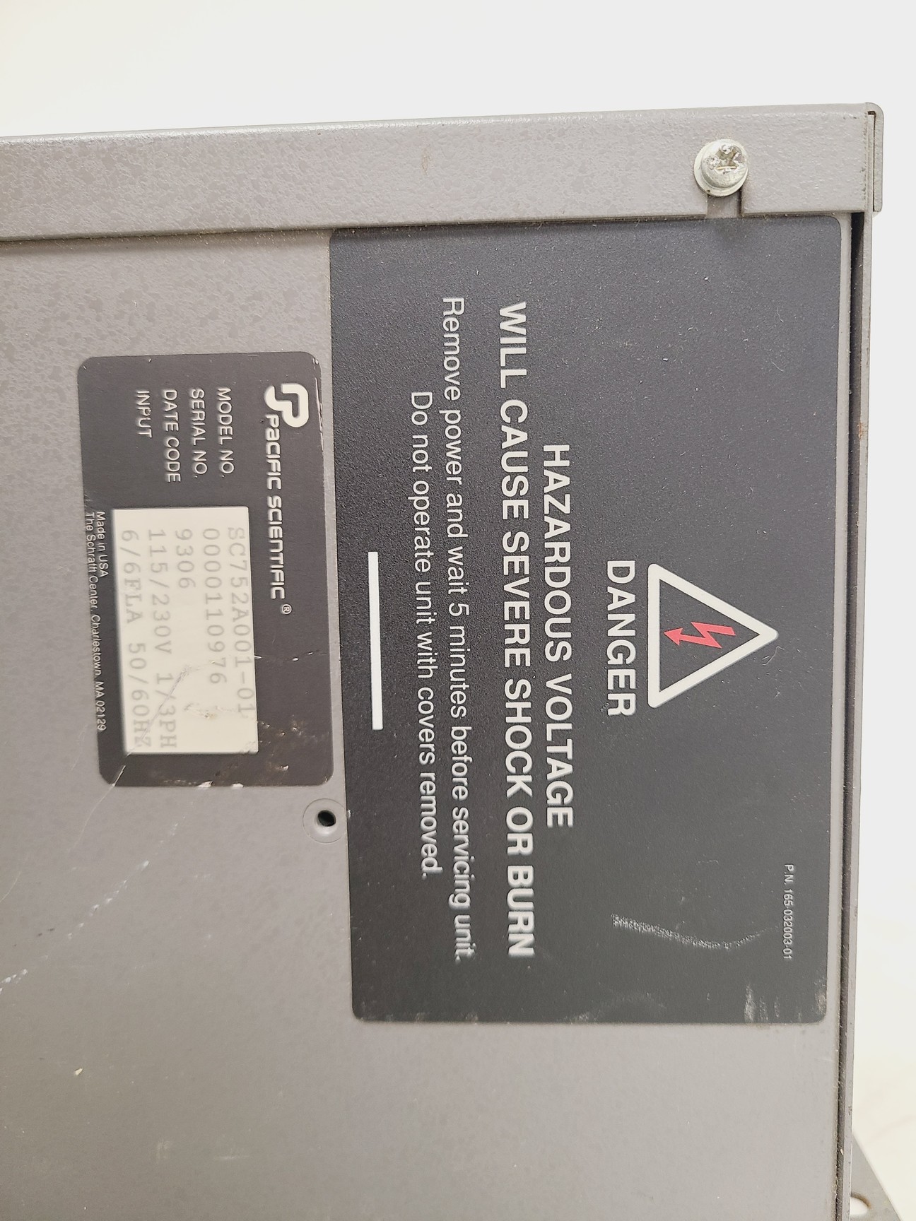Image of Pacific Scientific SC750 Servo Drive w/ 2 x R21GMNA Brushless Servomotor