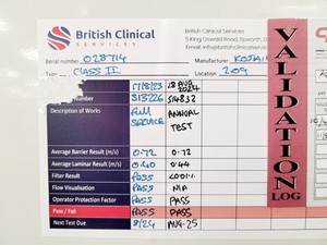 Thumbnail image of Kojair SL-170 DEF Blue Series Class II Biological Safety Cabinet Lab