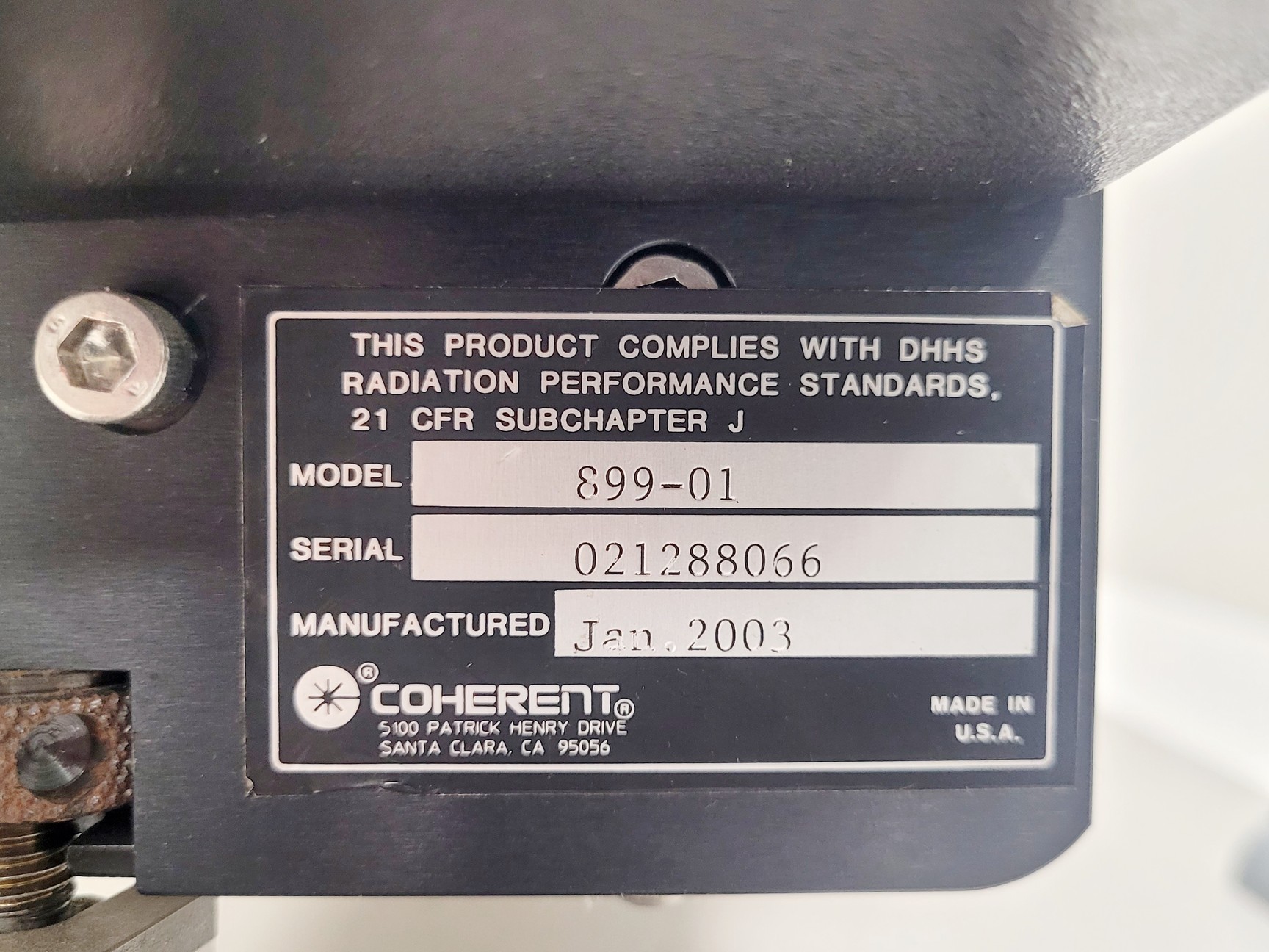 Image of Coherent 899-01 Ring Laser w/ Coherent 5920 Dye Circulator & Manual