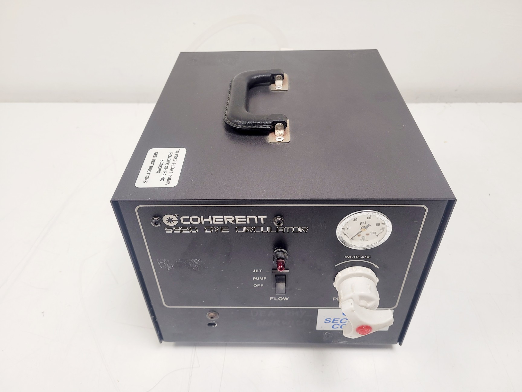 Image of Coherent 899-01 Ring Laser w/ Coherent 5920 Dye Circulator & Manual