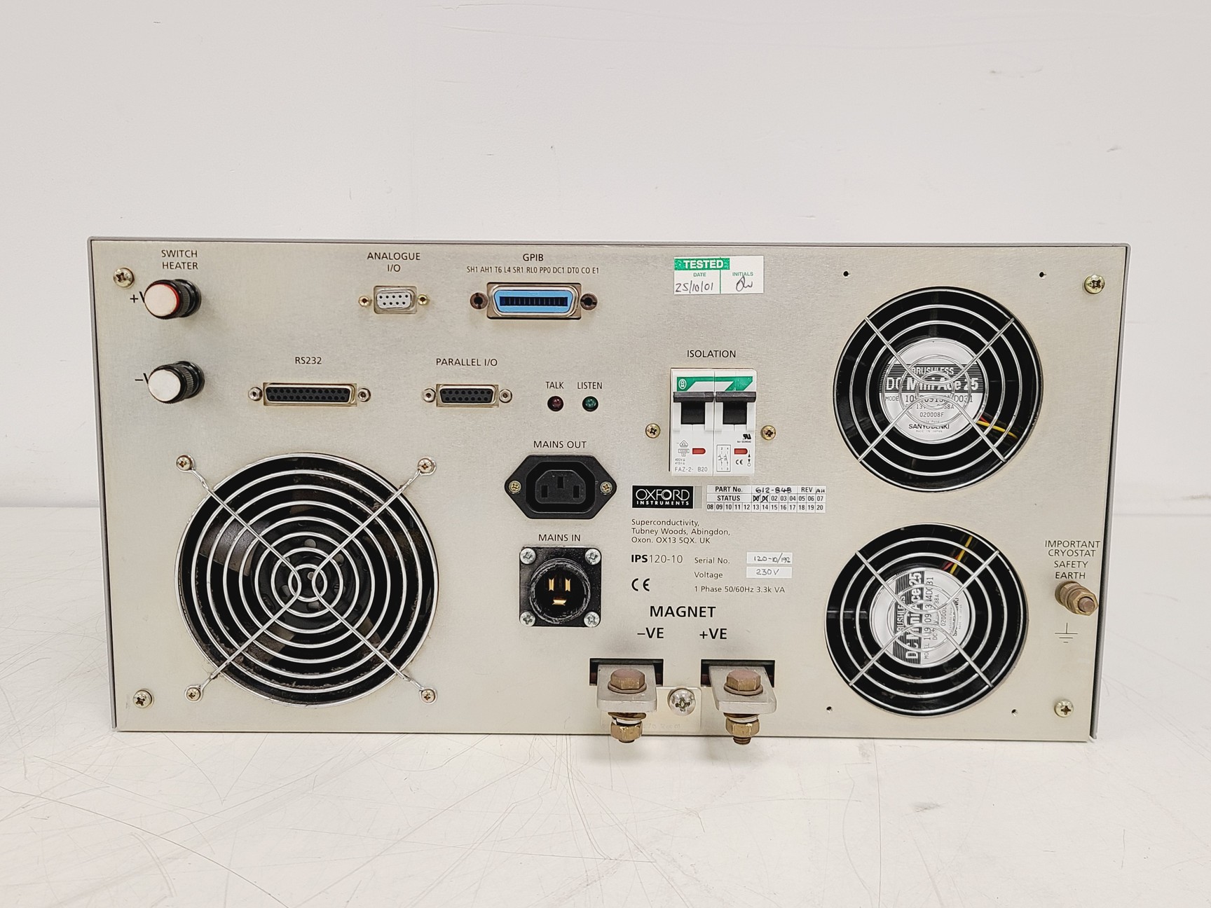 Image of Oxford Instruments IPS 120-10 Magnetic Power Supply Lab