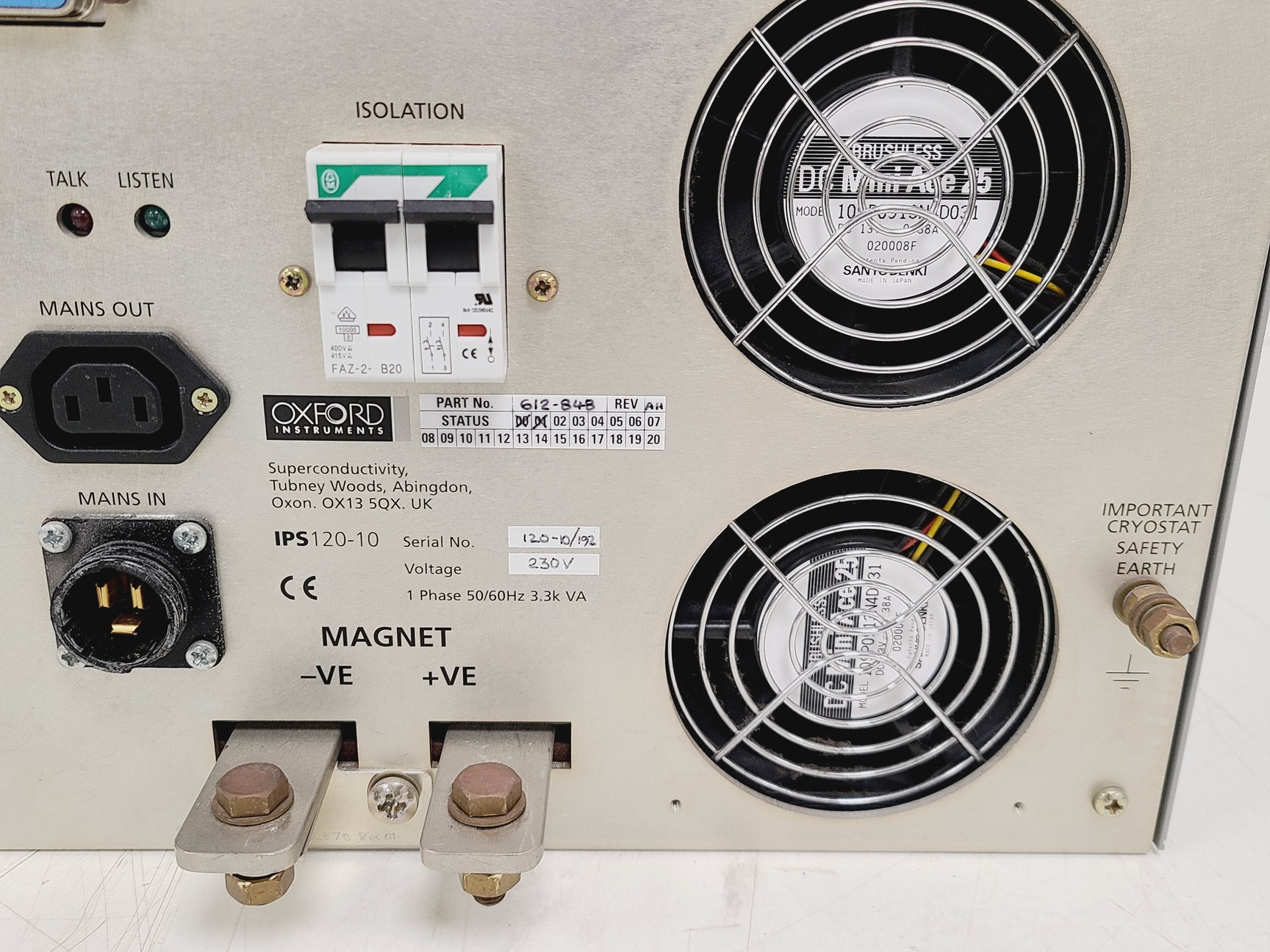 Image of Oxford Instruments IPS 120-10 Magnetic Power Supply Lab