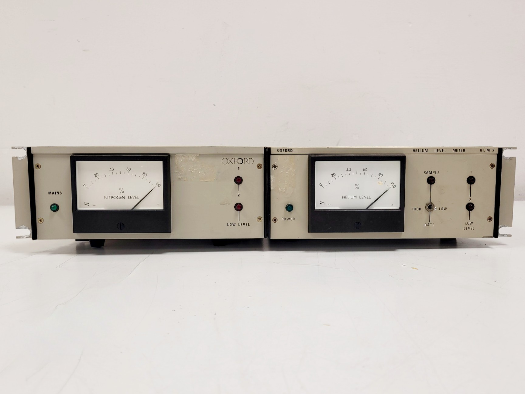 Image of Oxford Instruments Superconducting Magnet System w/ Nitrogen/Helium Gauge