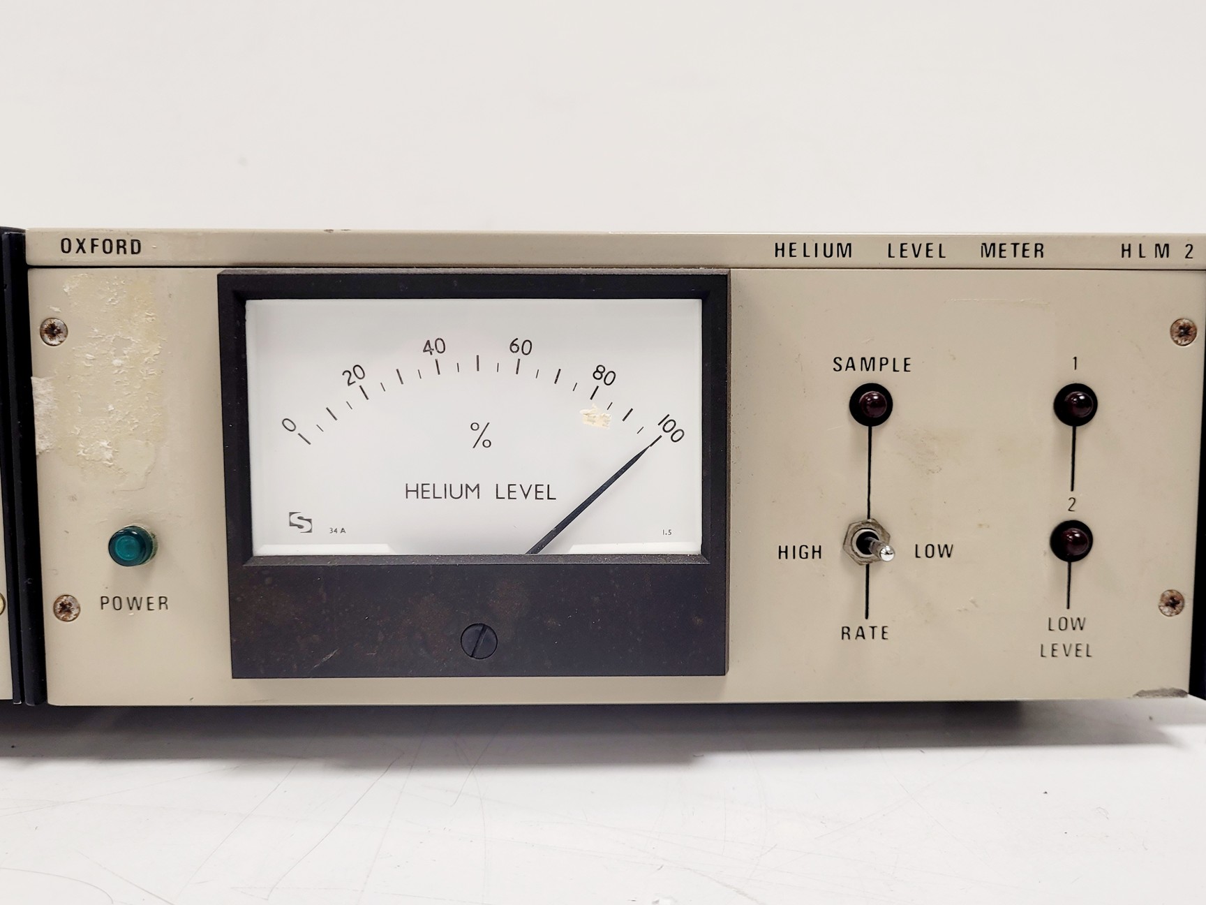 Image of Oxford Instruments Superconducting Magnet System w/ Nitrogen/Helium Gauge