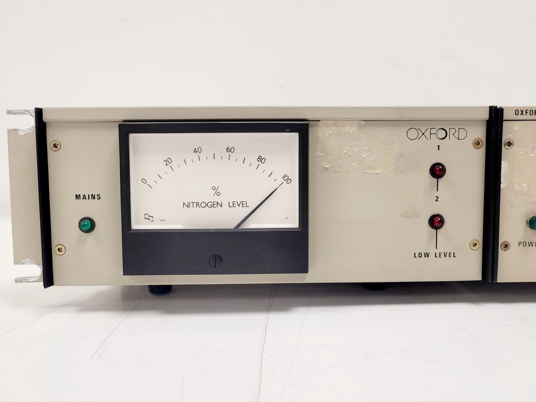 Image of Oxford Instruments Superconducting Magnet System w/ Nitrogen/Helium Gauge