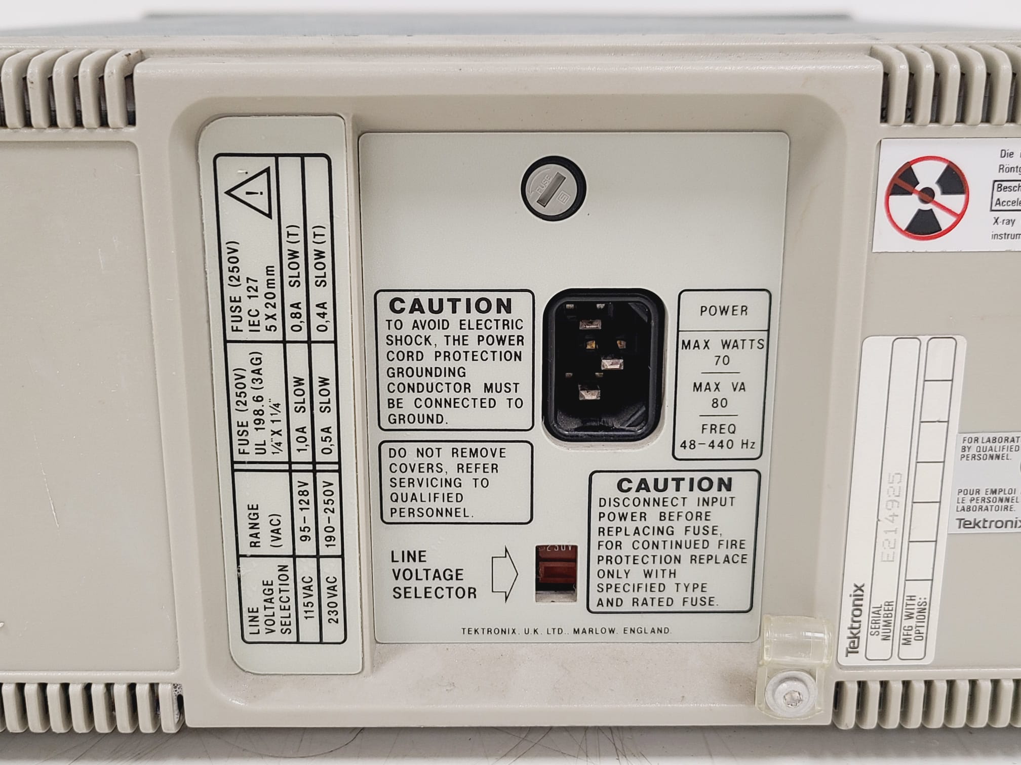 Image of Tektronix 2225 Analog Oscilloscope 50MHz 