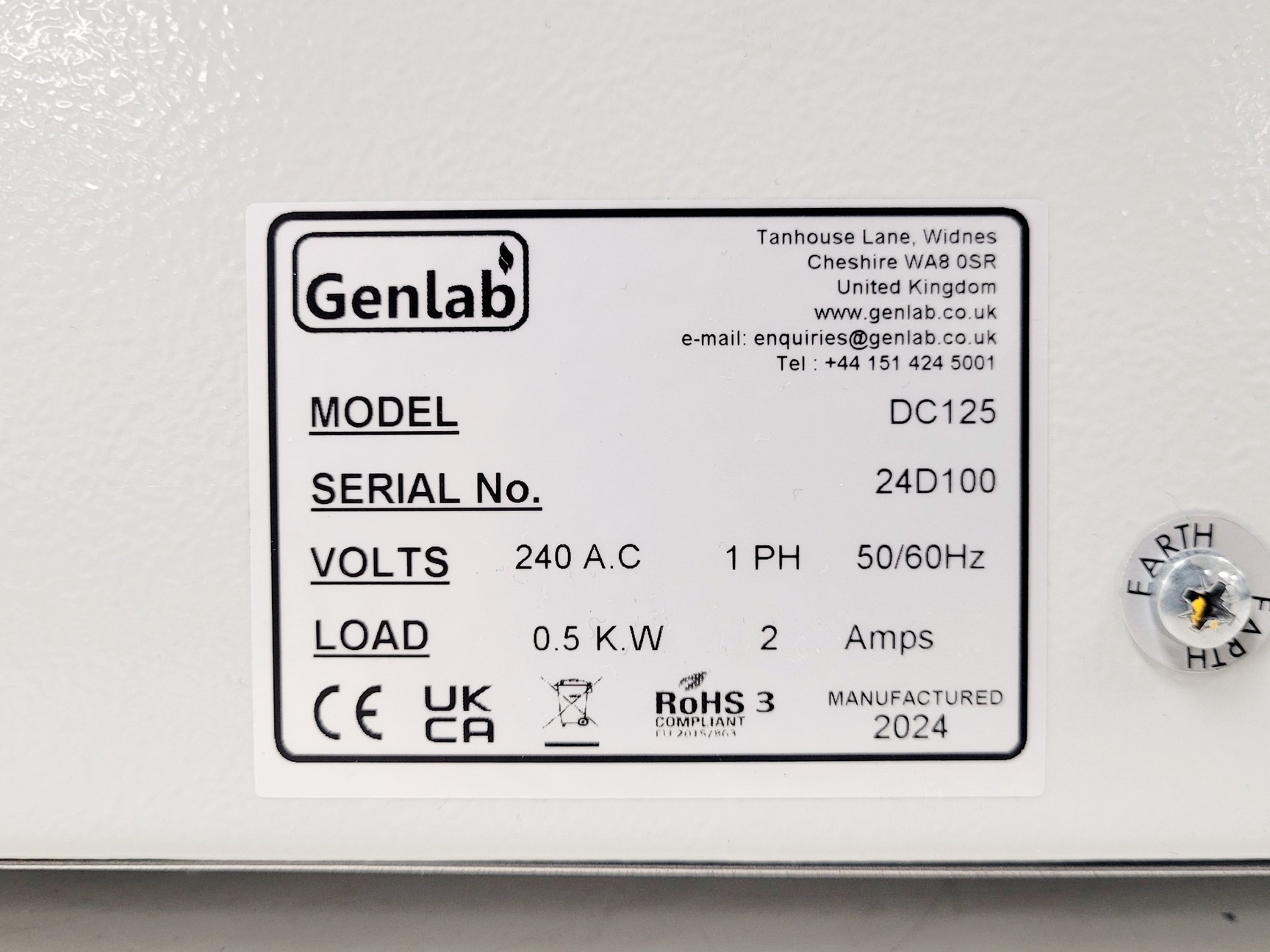 Image of Genlab DC125 Benchtop Laboratory Drying Cabinet