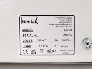 Thumbnail image of Genlab DC125 Benchtop Laboratory Drying Cabinet