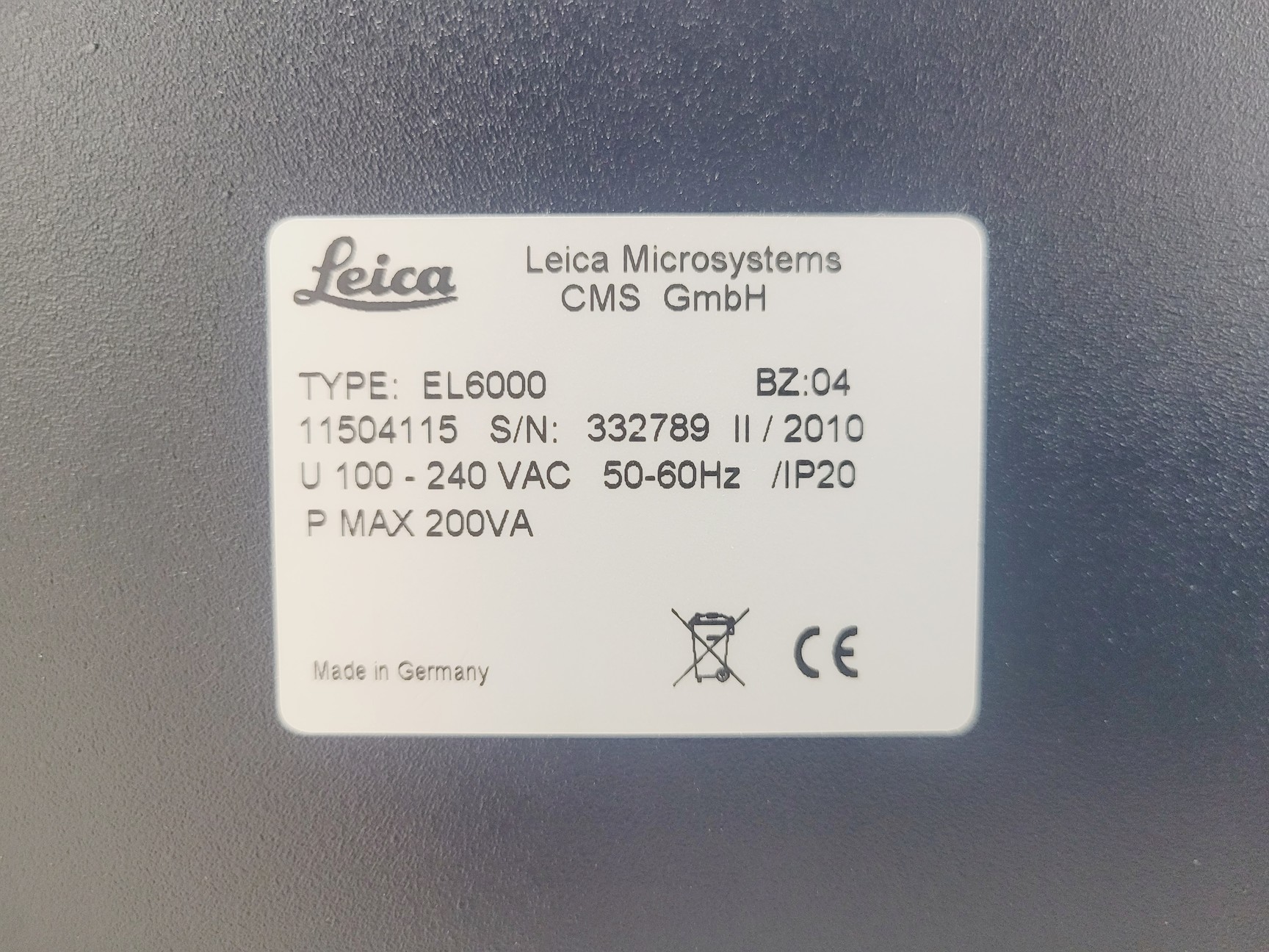 Image of Leica EL6000 External Microscope Light Source Lab