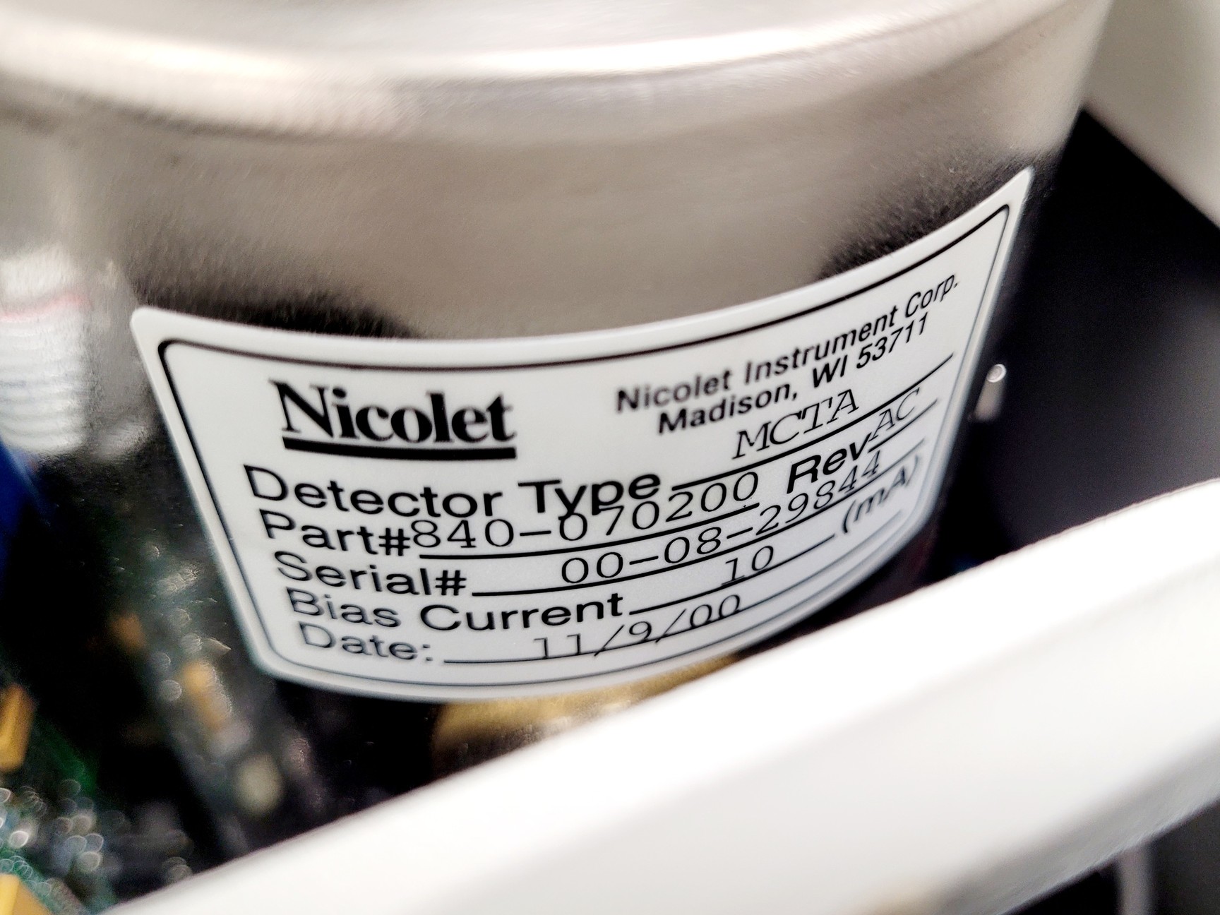 Image of Thermo Scientific Nicolet 6700 FTIR Spectrometer w/ Thermo DTGS Lab 
