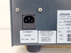 Thumbnail image of Jouan B4i Benchtop Centrifuge w/ S40 Rotor 4300RPM Lab