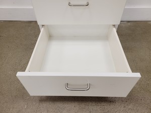 Thumbnail image of Job lot of 6 x White 4 Drawer Cabinets Lab