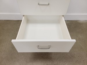 Thumbnail image of Job lot of 6 x White 4 Drawer Cabinets Lab