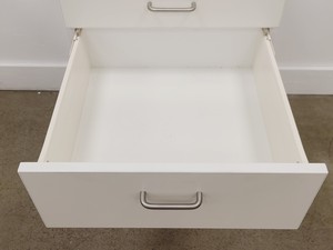 Thumbnail image of Job lot of 6 x White 4 Drawer Cabinets Lab