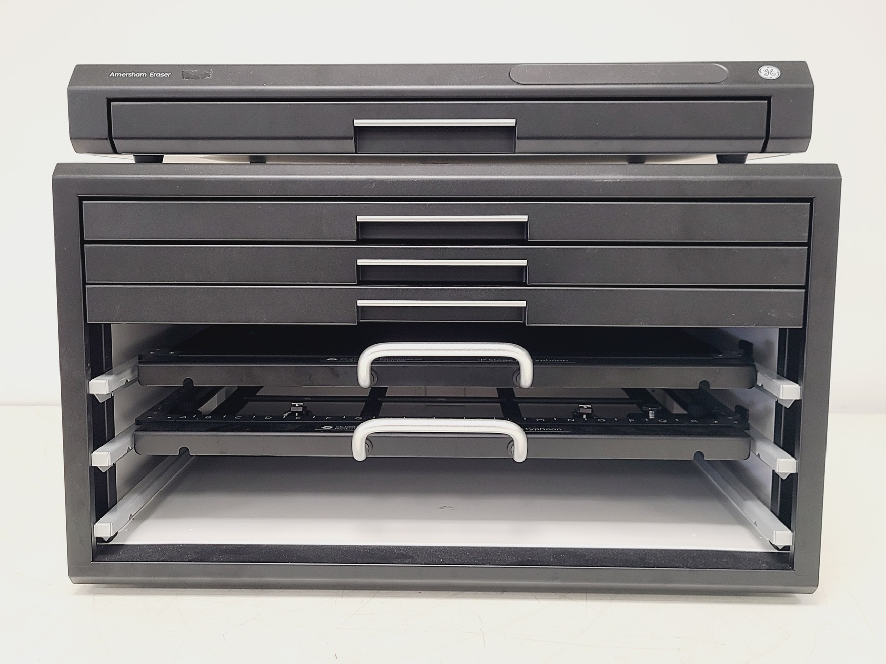 Image of GE Amersham Typhoon 5 Bimolecular Imager w/ Eraser, Cabinet, PC and Accessories