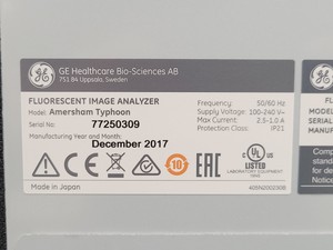 Thumbnail image of GE Amersham Typhoon 5 Bimolecular Imager w/ Eraser, Cabinet, PC and Accessories