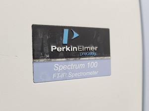 Thumbnail image of Perkin Elmer Spectrum 100 FT-IR Spectrometer w/ Universal ATR Sampling Accessory