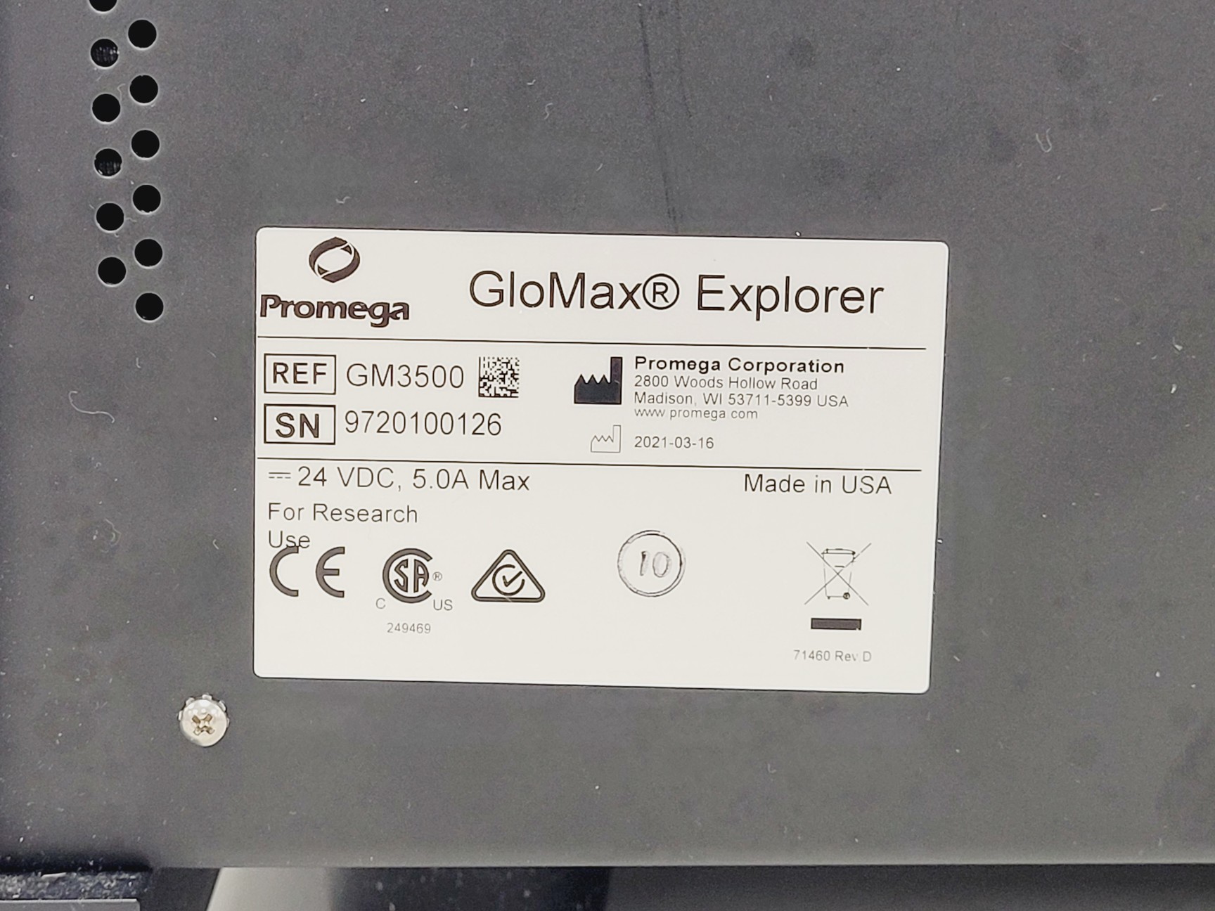 Image of Promega GloMax Explorer GM3500 Multimode Plate Reader W/ Microsoft Surface Pro 7