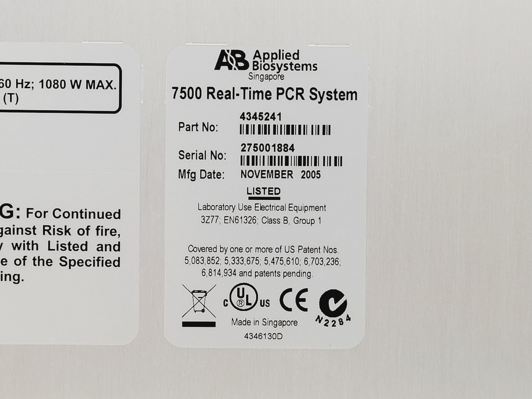 Image of Applied Biosystems 7500 Real-Time PCR System Lab