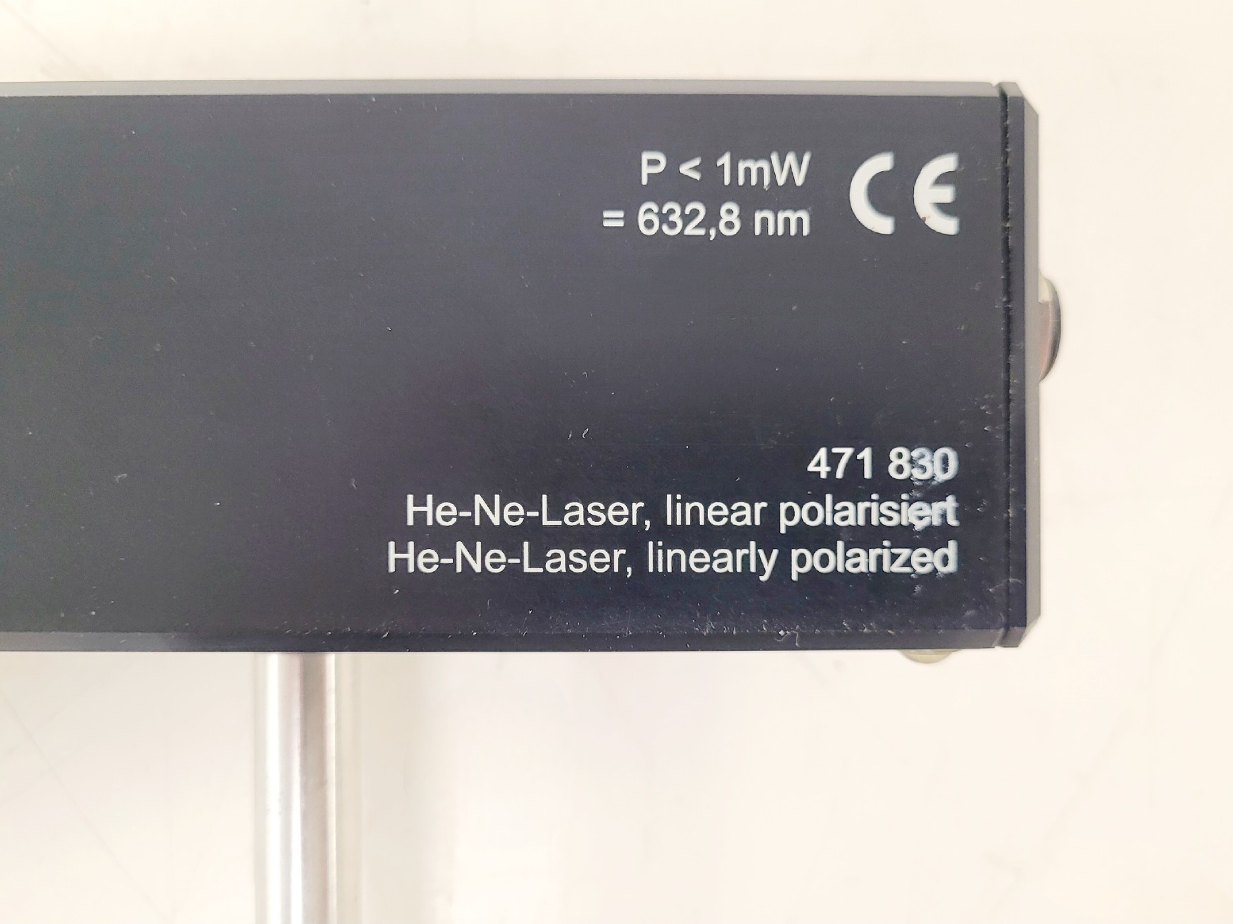 Image of LD Didactic He-Ne-Laser, Linearly Polarized Model 471 830
