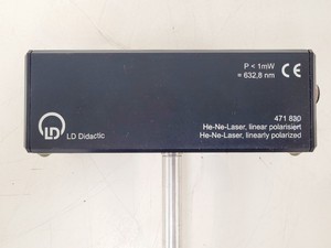 Thumbnail image of LD Didactic He-Ne-Laser, Linearly Polarized Model 471 830
