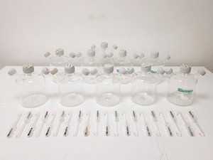 Image of 30 x Glass Cell Culture Spinner Flasks & Magnetic Impeller Stirrer Shafts