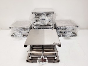 Image of 5 x Eisco Laboratory Scissor Jack Lifting Platforms 12kg Max. Load