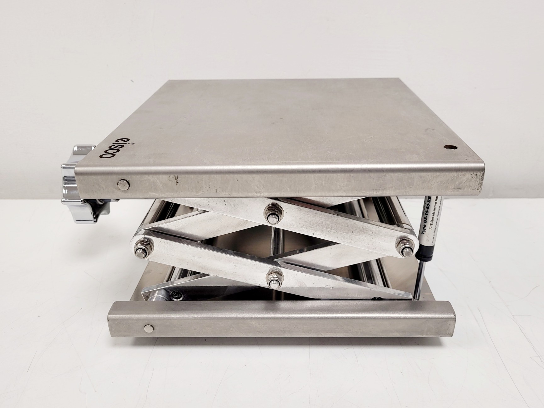 Image of 5 x Eisco Laboratory Scissor Jack Lifting Platforms 12kg Max. Load