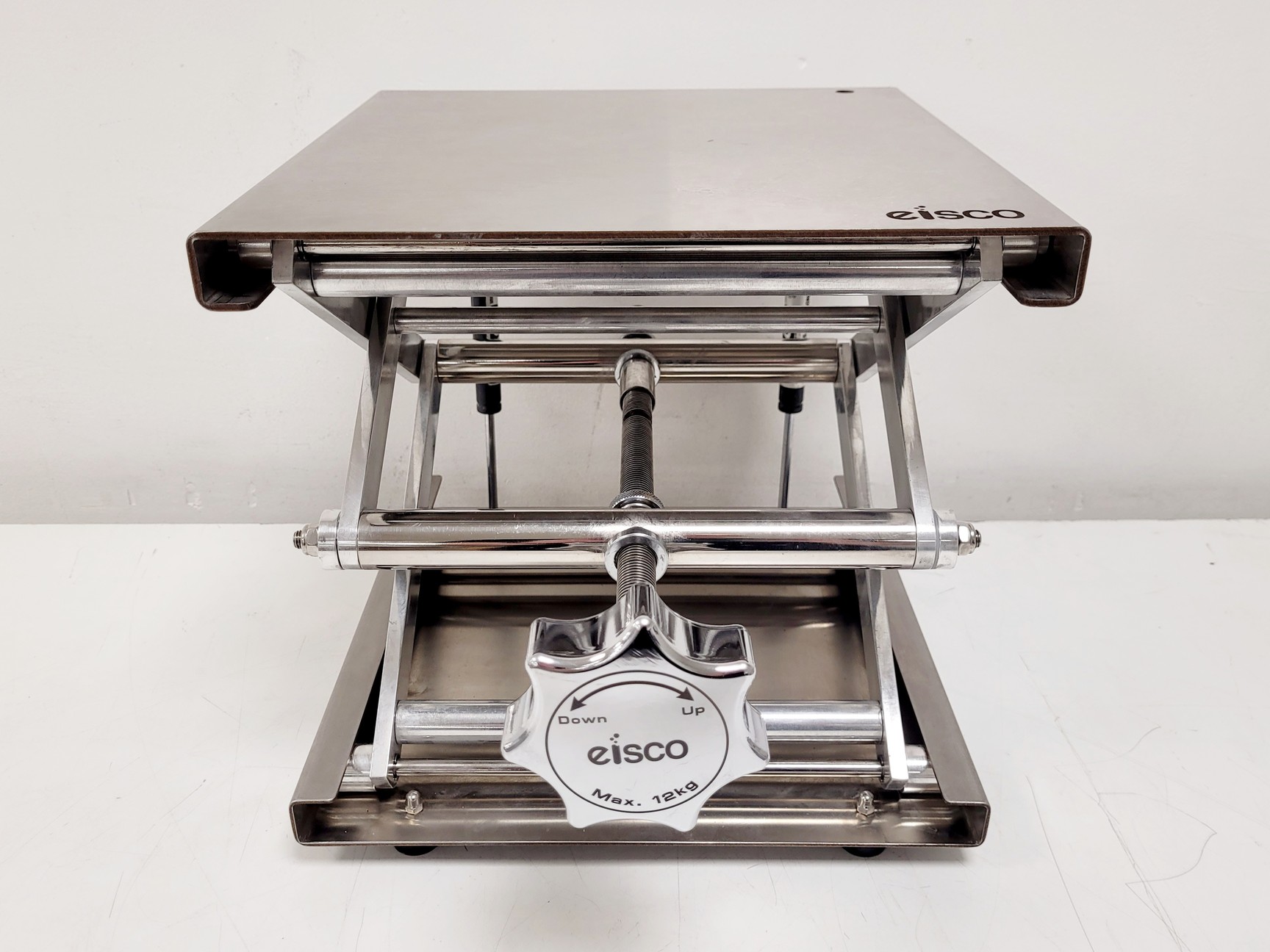 Image of 5 x Eisco Laboratory Scissor Jack Lifting Platforms 12kg Max. Load