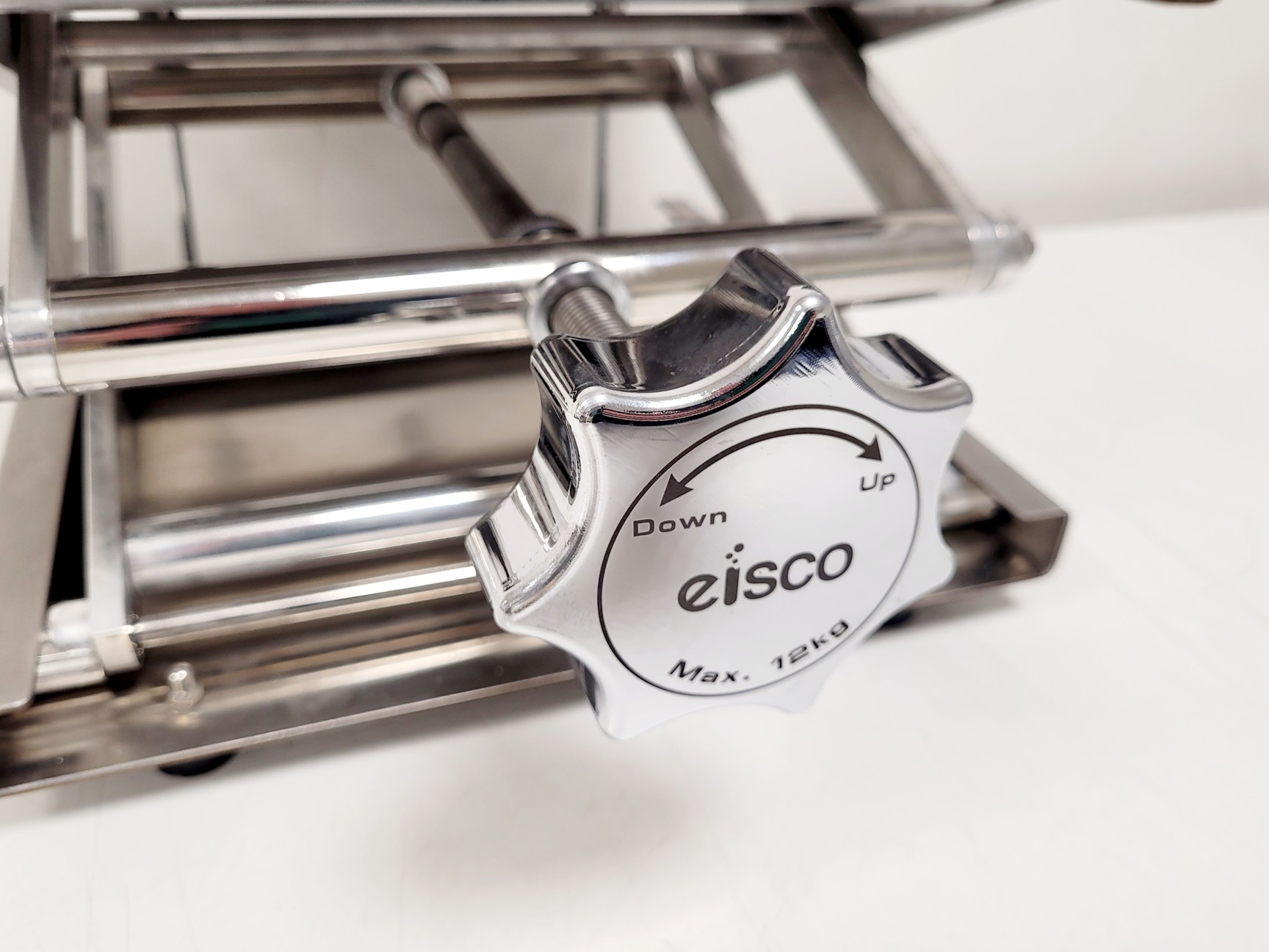 Image of 5 x Eisco Laboratory Scissor Jack Lifting Platforms 12kg Max. Load