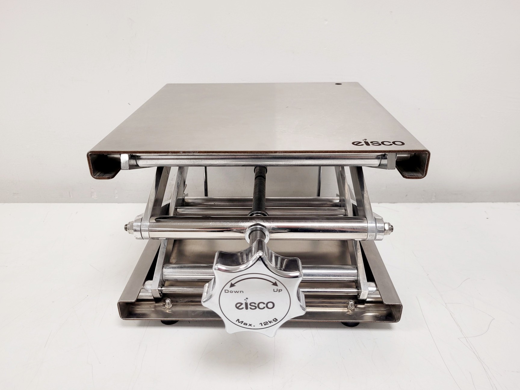 Image of 5 x Eisco Laboratory Scissor Jack Lifting Platforms 12kg Max. Load