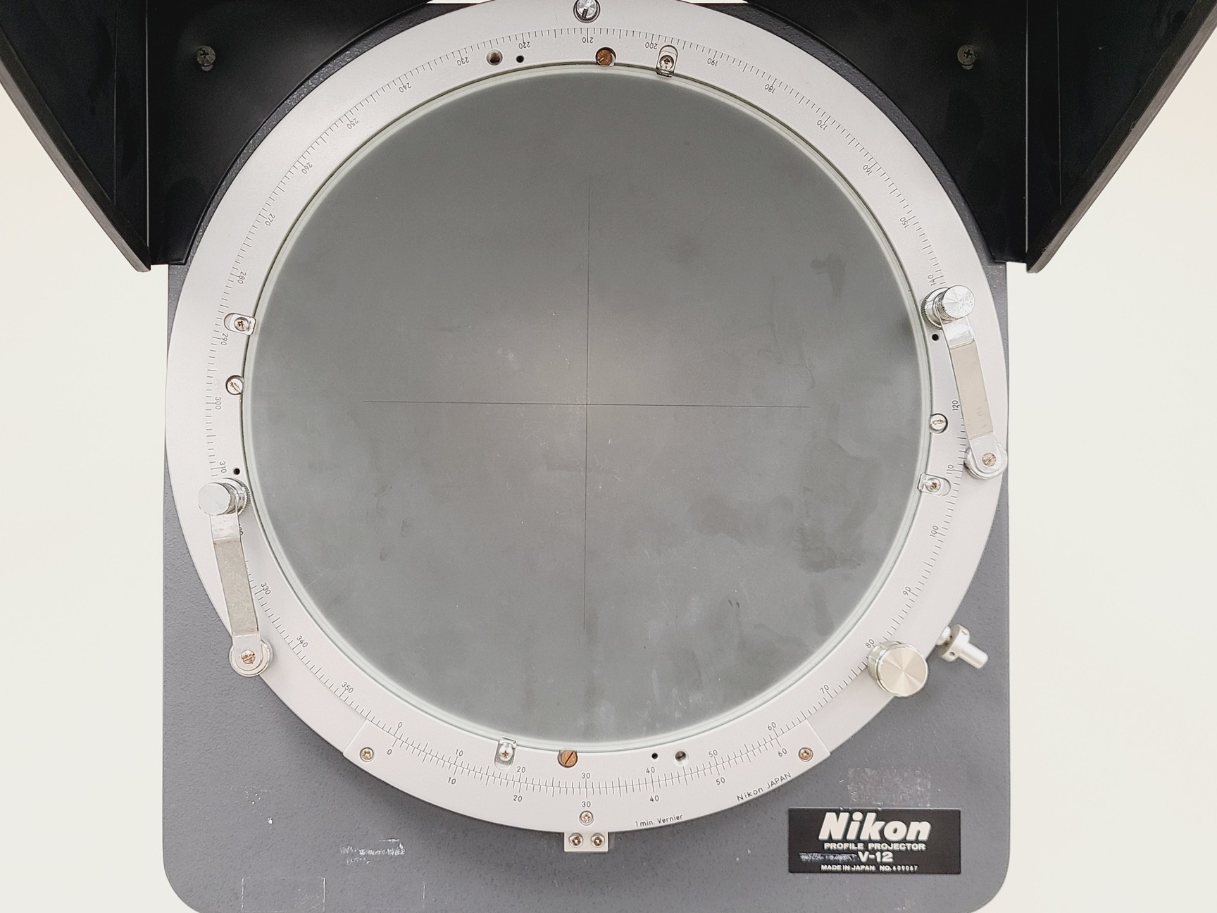 Image of Nikon Profile Projector V-12 with Metronic200 Model 202 Digital Read Out (DRO)