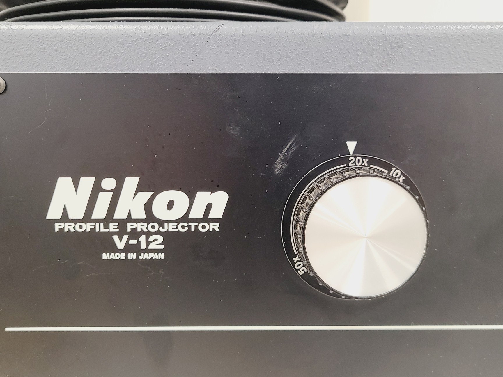 Image of Nikon Profile Projector V-12 with Metronic200 Model 202 Digital Read Out (DRO)