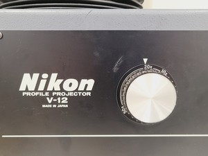 Thumbnail image of Nikon Profile Projector V-12 with Metronic200 Model 202 Digital Read Out (DRO)