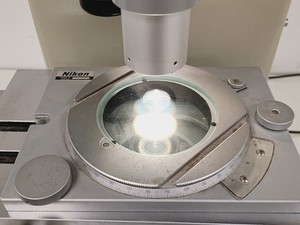 Thumbnail image of Nikon Profile Projector V-12 with Metronic200 Model 202 Digital Read Out (DRO)