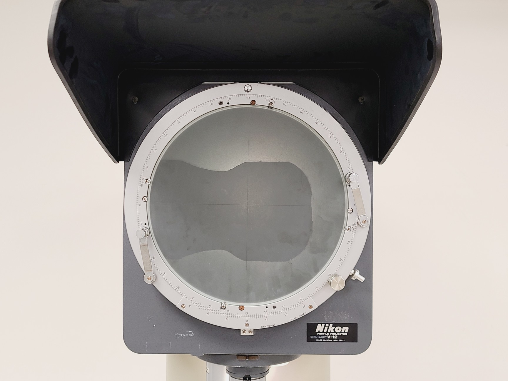 Image of Nikon Profile Projector V-12 with Metronic200 Model 202 Digital Read Out (DRO)