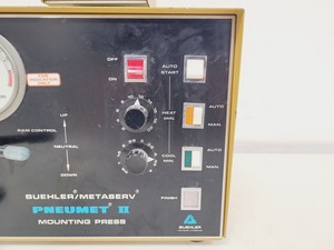 Thumbnail image of Buehler / Metaserv Pneumet II Mounting Press with Mold Heater-Cooler