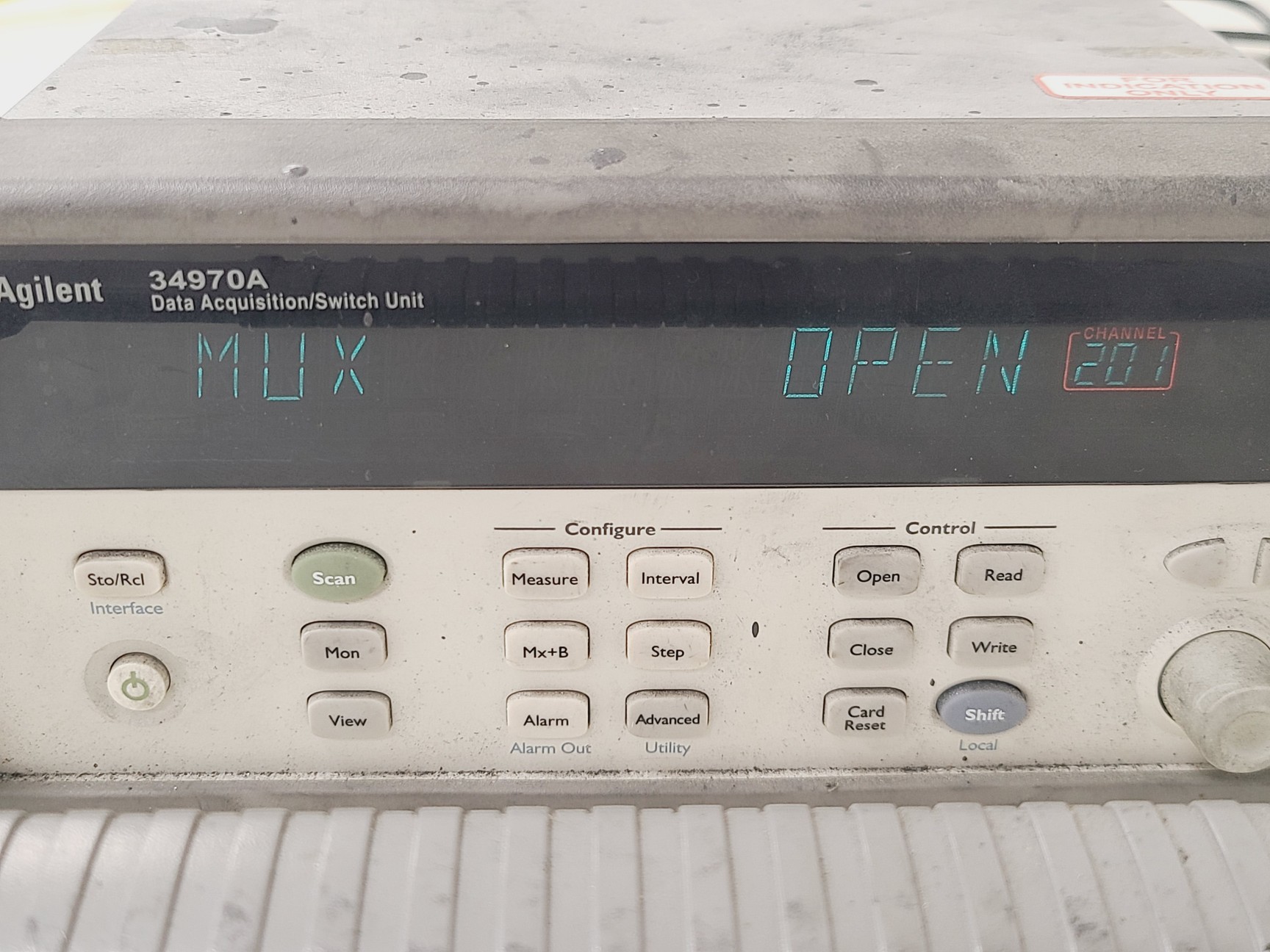 Image of Agilent 34970A Data Acquisition/Switch Unit w/ 34902A 16 Channel Multiplexer