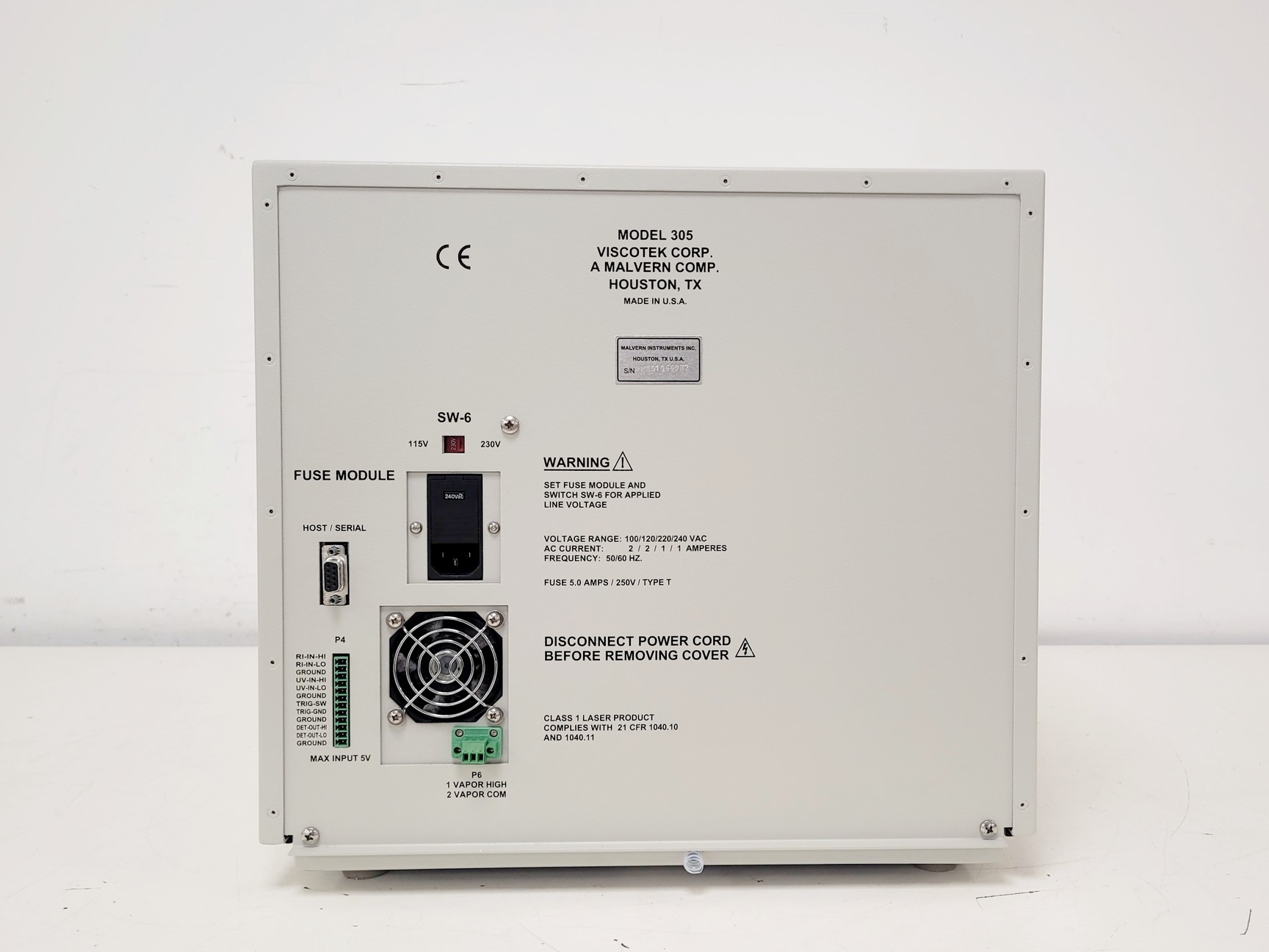 Image of Viscotek TDA 305 Triple Detector Array Chromatography Lab