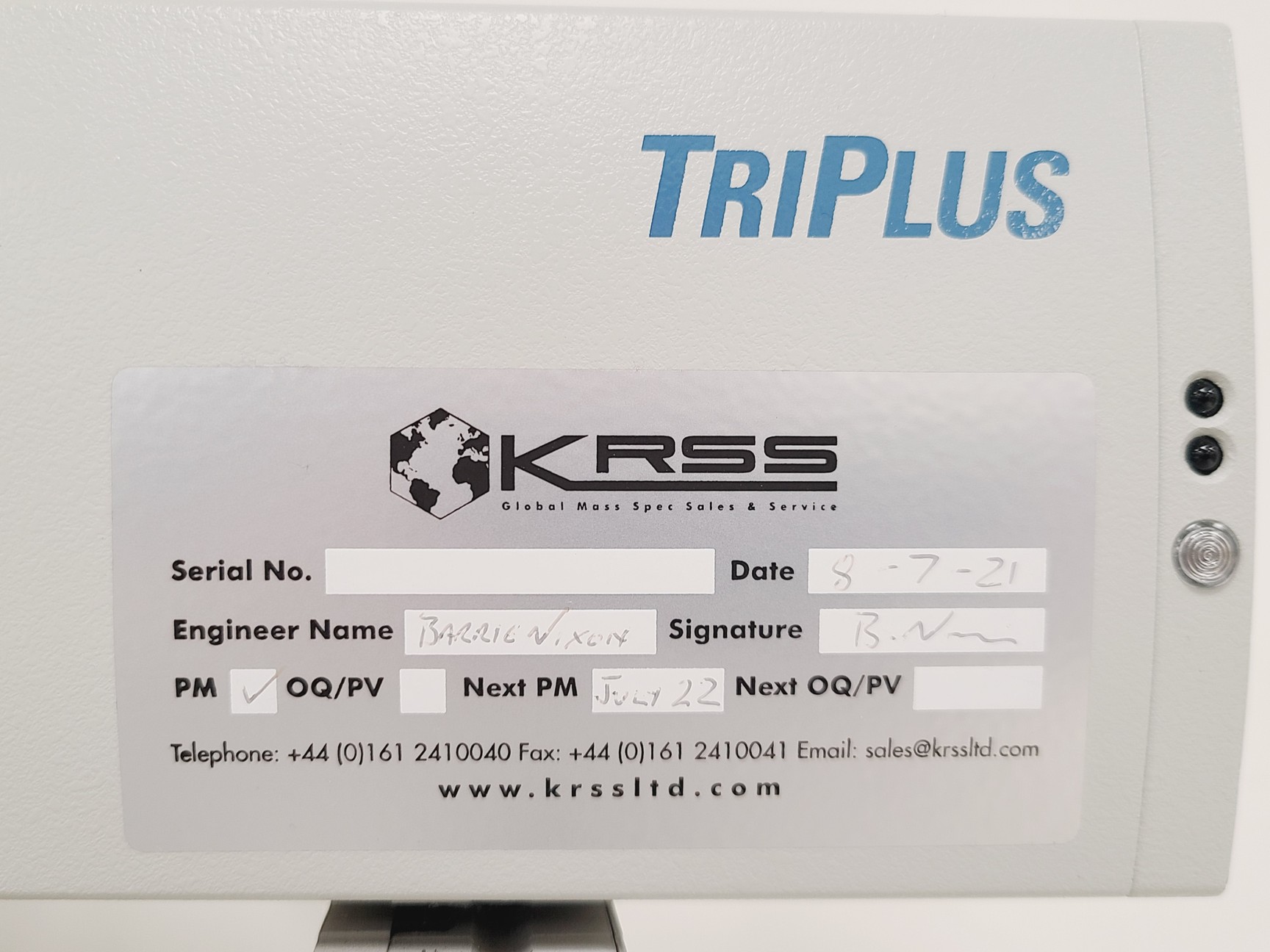 Image of Thermo Scientific TriPlus Autosampler HPLC P/N: TP100,TP201,TP011011100000